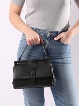 Cross Body Tas Oxer Leder Etrier Zwart oxer EOXE001M-vue-porte